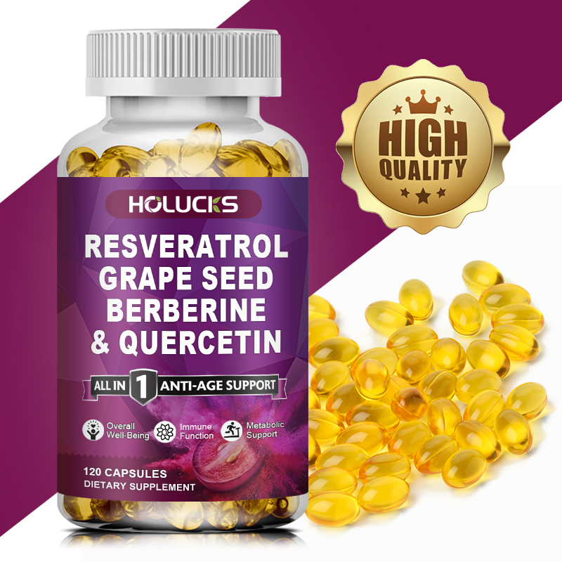 Wellness Quercetin - Complément alimentaire HOLUCKS au resvératrol, augmente