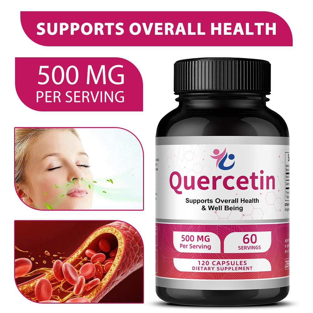 Wellness Quercetin - Capsules de Quercétine 500 mg, Antioxydant,